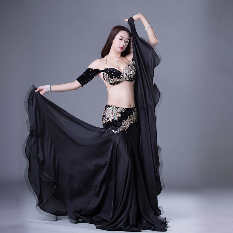 ベリーダンス衣装オリエンタル 2ピース衣装 / ブラック – ベリーダンス 